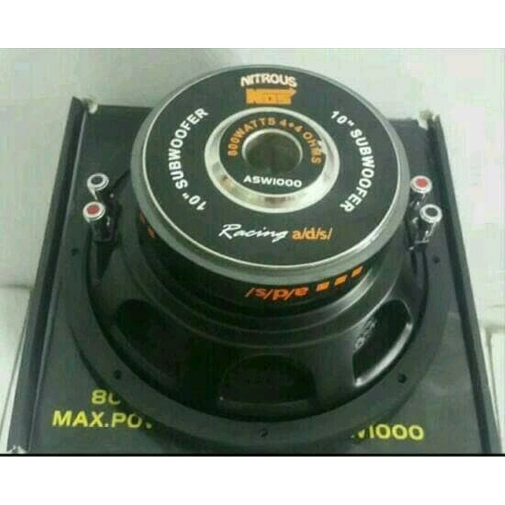 speaker subwoofer ads 10 inch asw1000