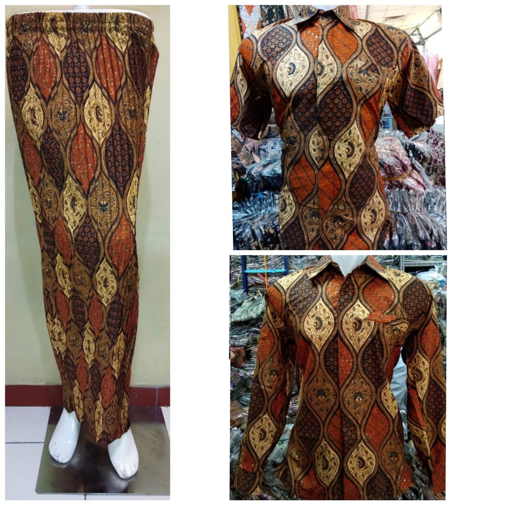 PROMO SET COUPLE KEMEJA ROK BATIK KLASIK / SET COUPLE BATIK CLASSIC /SET COUPLE BATIK KLASIK