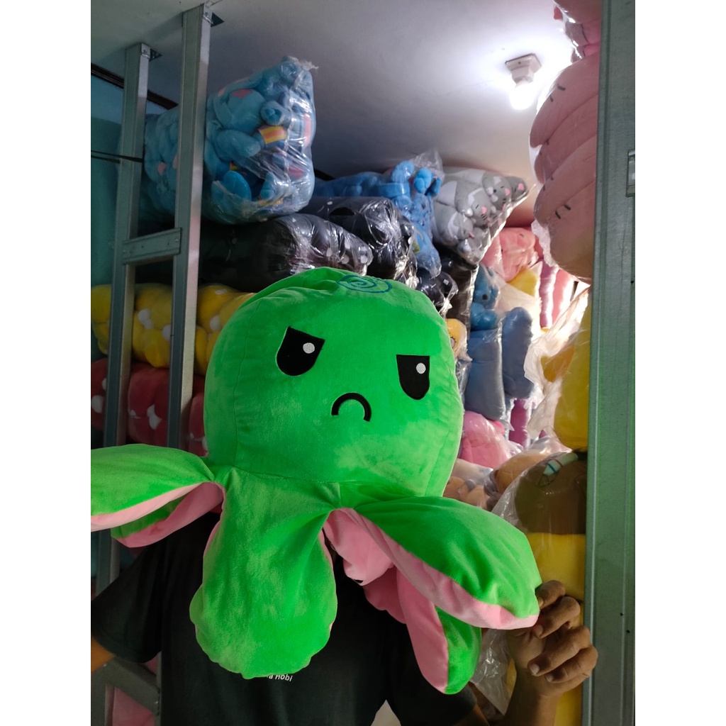 Boneka Ubur Ubur Bolak Balik Besar-Boneka Octopus Gurita XL40CM