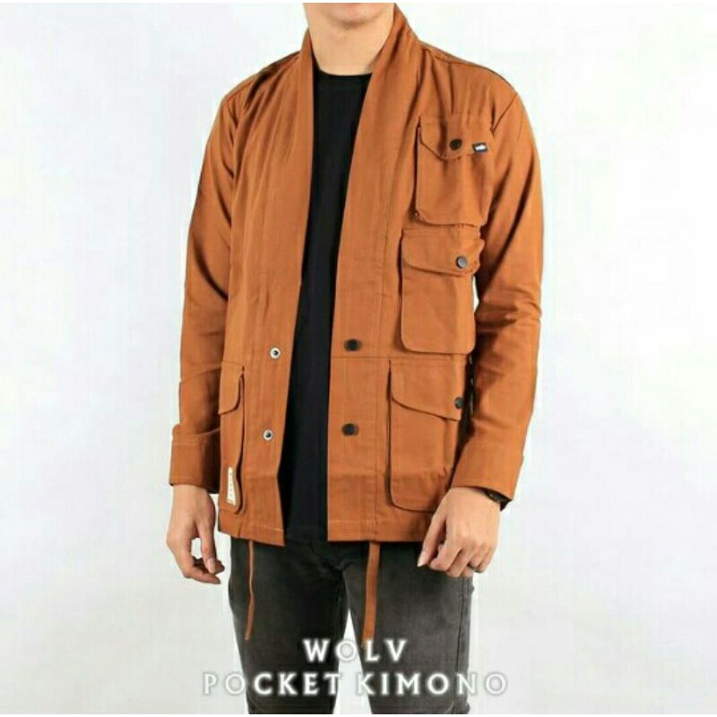 Jaket Kimono Semi Parka Pocket