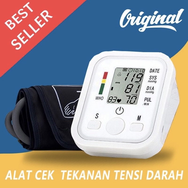 Tensimeter Digital Alat Cek Pengukur Tekanan Tensi Darah Digital Tensimeter Sphygmomanometer ORI
