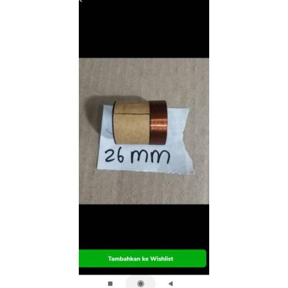 Diskonϟflash Spul speaker Diameter 26mm / spul speaker 6 inch sampai 10 inch