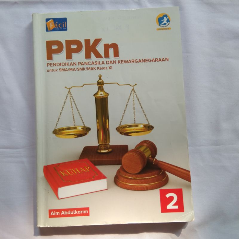 Buku Pendidikan Pancasila dan Kewarganegaraan (PPKn) Grafindo kelas 11 (2 SMA)