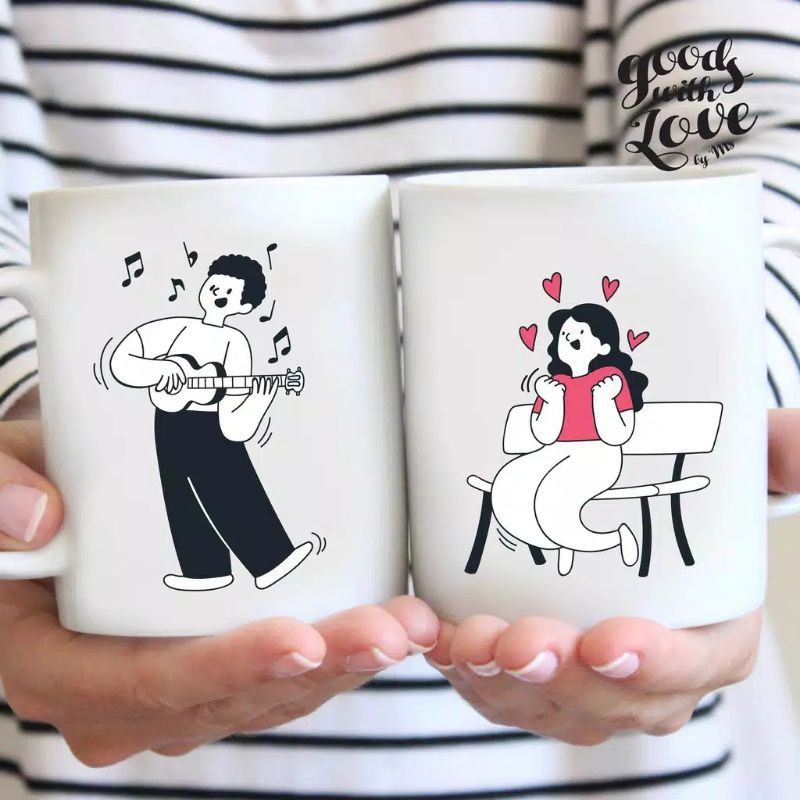 ASTONE Souvenir Kado Hadiah Ulang Tahun Aniversary pernikahan Ultah Bayi Gelas Mug Keramik Wedding