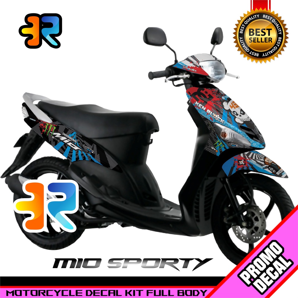 Decal Mio Sporty Stiker Full Body Variasi Desain KenBlock