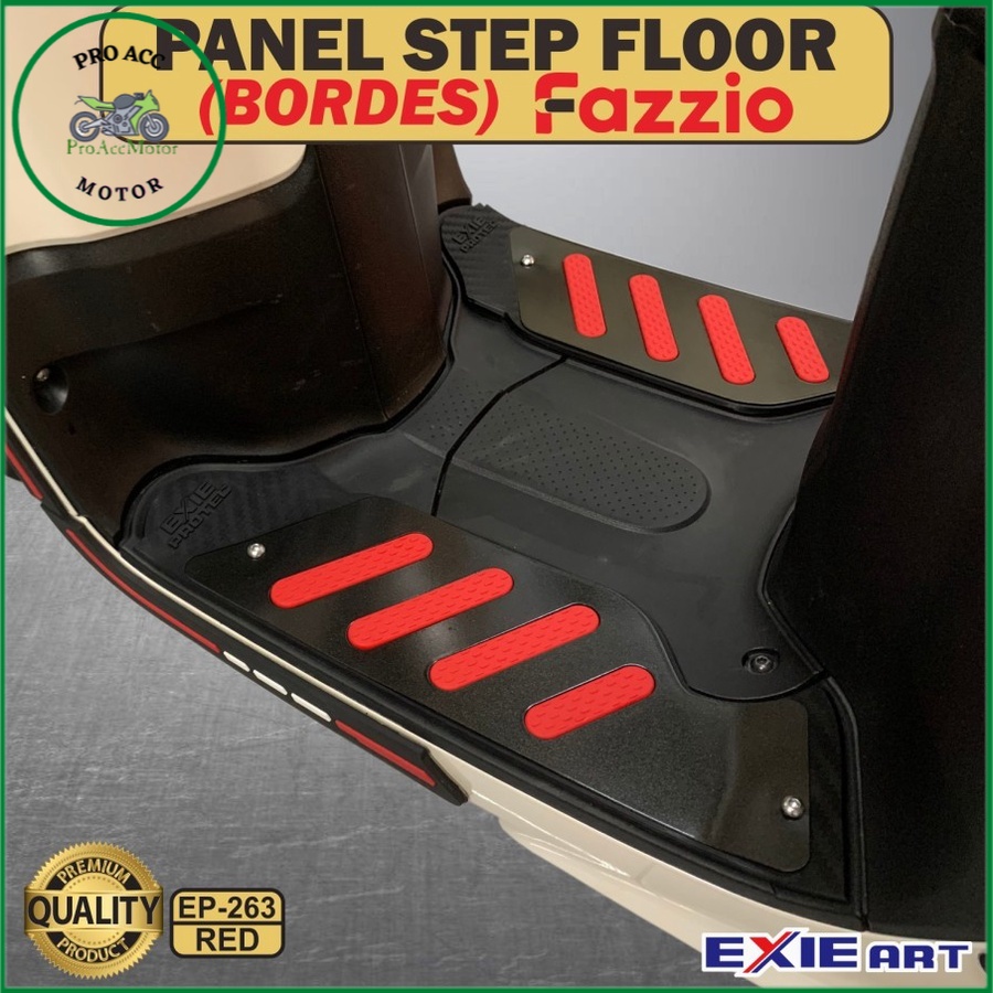 karpet pijakan kaki FAZZIO 125 model cnc rubber premium