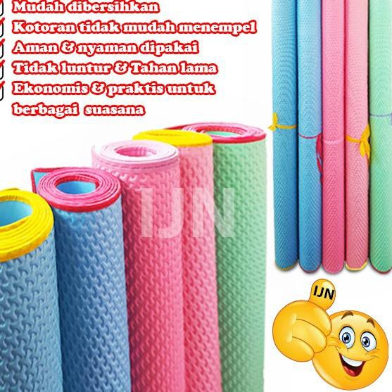 ➦ Tikar Karpet Alas Lantai Spons Polos Bentol Plastik Matras Bayi Playmate Anti Air Murah (TikarMerc