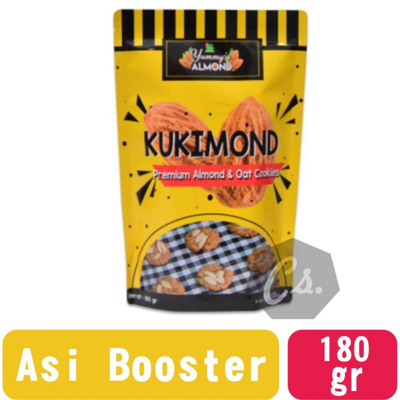 Kukimond Premium Almond &amp; Oat Cookies Camilan Pelancar ASI