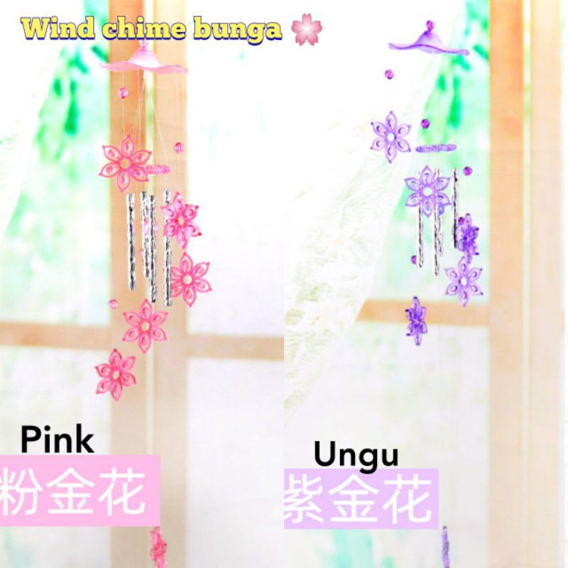 Wind chime Fungling Lonceng Angin 4 tubes