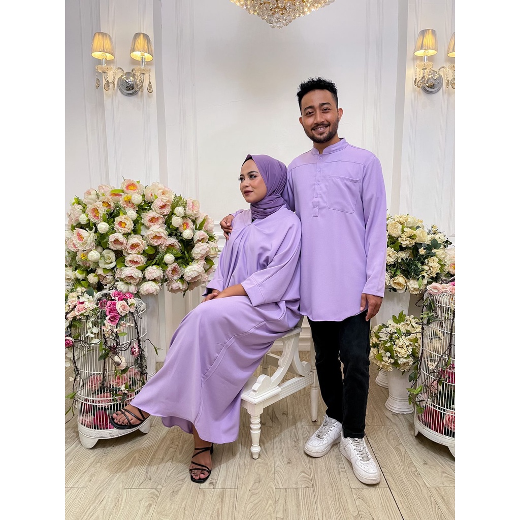 9624A#couple lebaran,set couple,dres lebaran,dres couple,pakaian couple