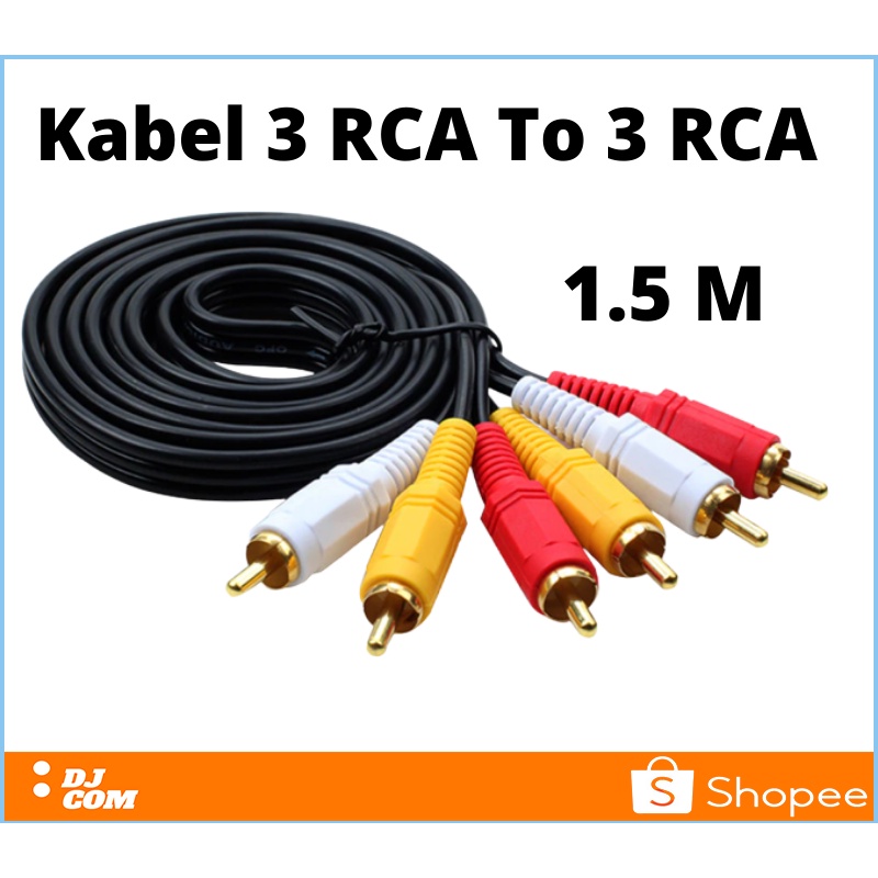 Kabel 3 RCA AV To 3 RCA AV Audio Video