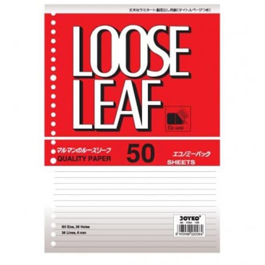 

Jual Loose Leaf (Kertas File) A5 Joyko 50 Lembar Atk Murah