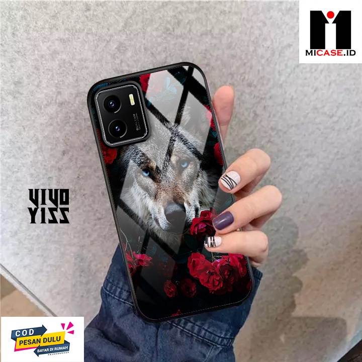 Case VIVO Y15S - Casing VIVO Y15S Fashion Case Terbaru 2022 MI.CASE [ ANIMAL ] Soft Case Glass VIVO 