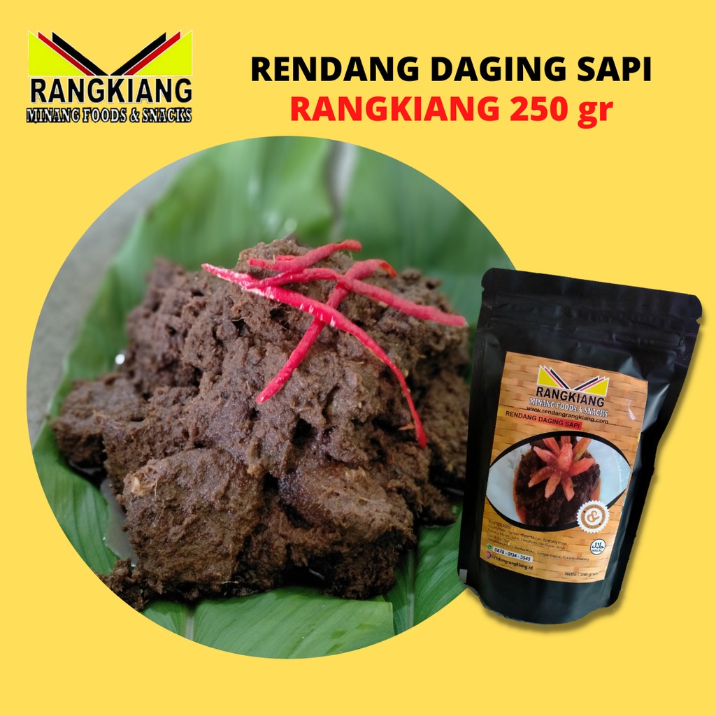 

Rendang Daging Sapi Rangkiang 250 gr