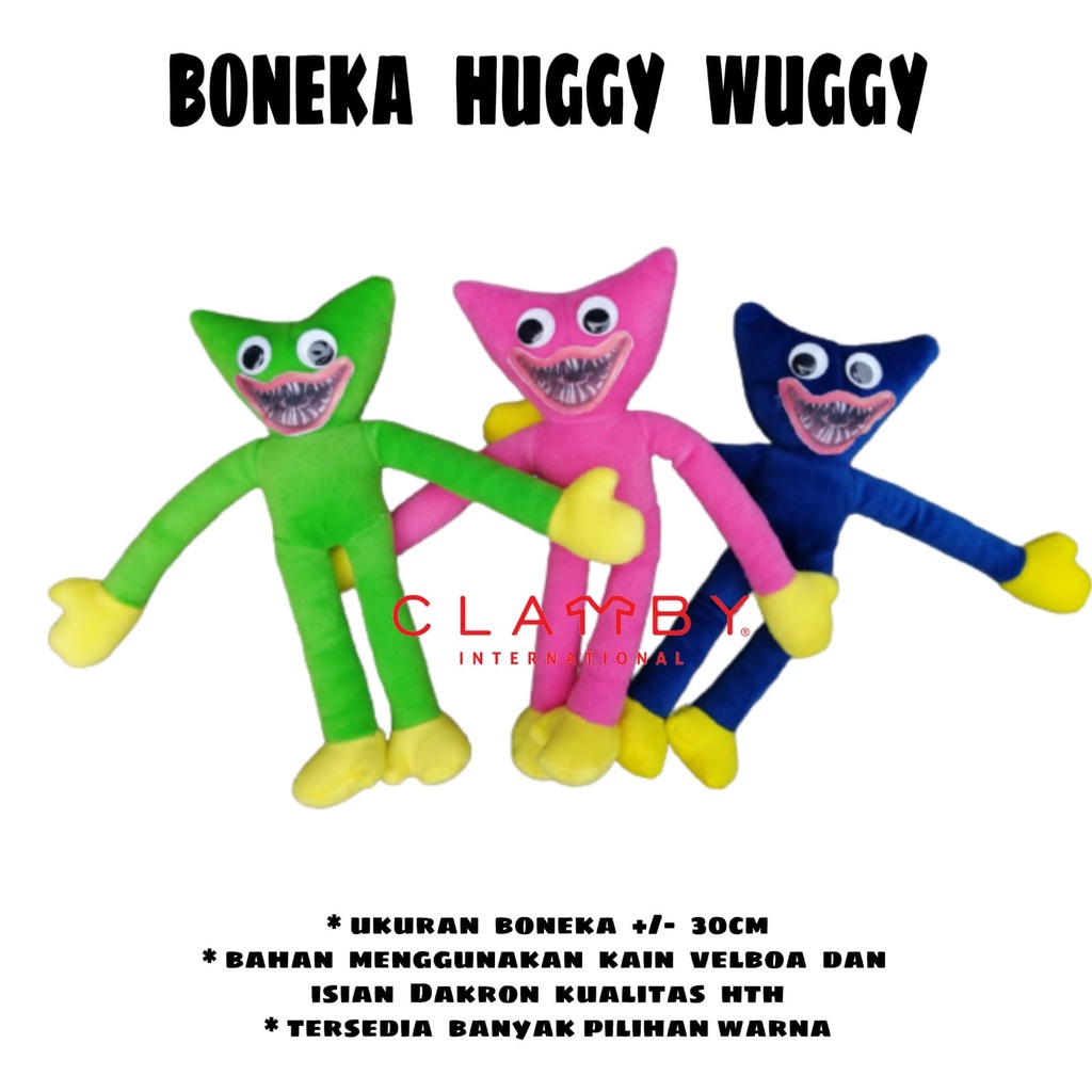 Mainan Boneka Stuffed Plush Anime Poppy Playtime Huggy Wuggy  Boneka Huggy Wuggy | Boneka Kissy Miss
