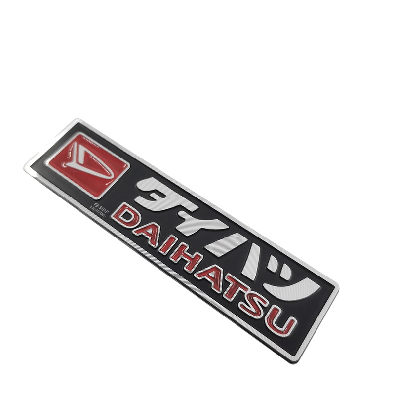 1pc Stiker Emblem Logo DAIHATSU Bahan Metal Untuk Bagasi Belakang Mobil