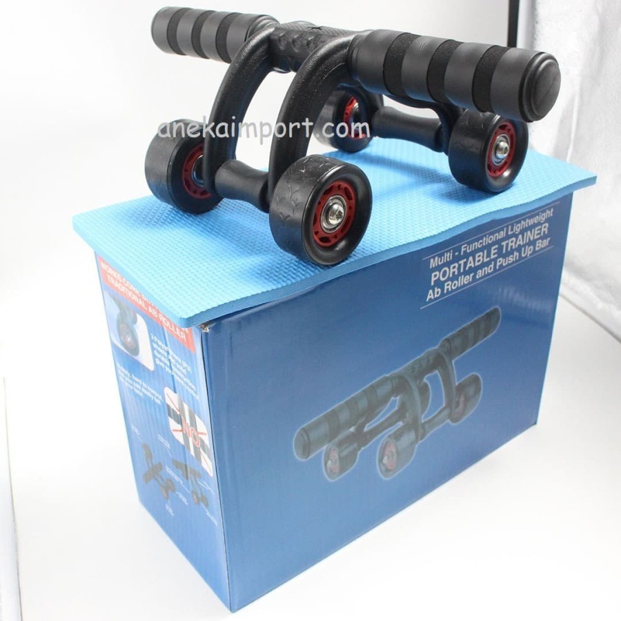 Alat Roller Fitness Power Wheel Abs Sixpack - Abdominal Wheel