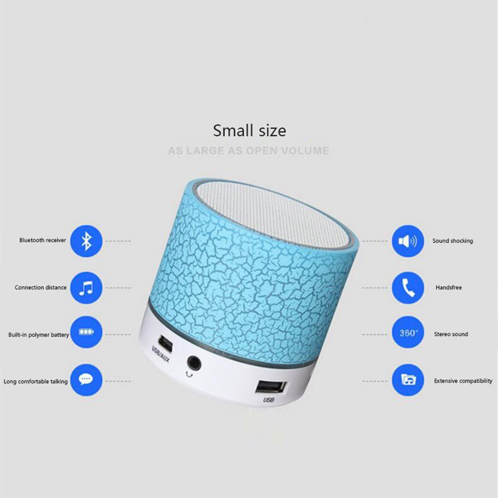 BAJ A9 Bluetooth Speaker Mini led Portable Wireless Speaker BA SS086