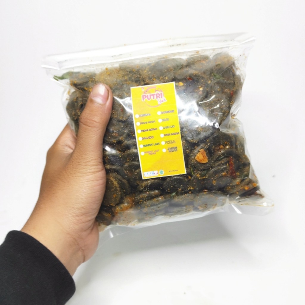 Kerupuk Seblak jengkol 250gr+ Extra Daun Jeruk