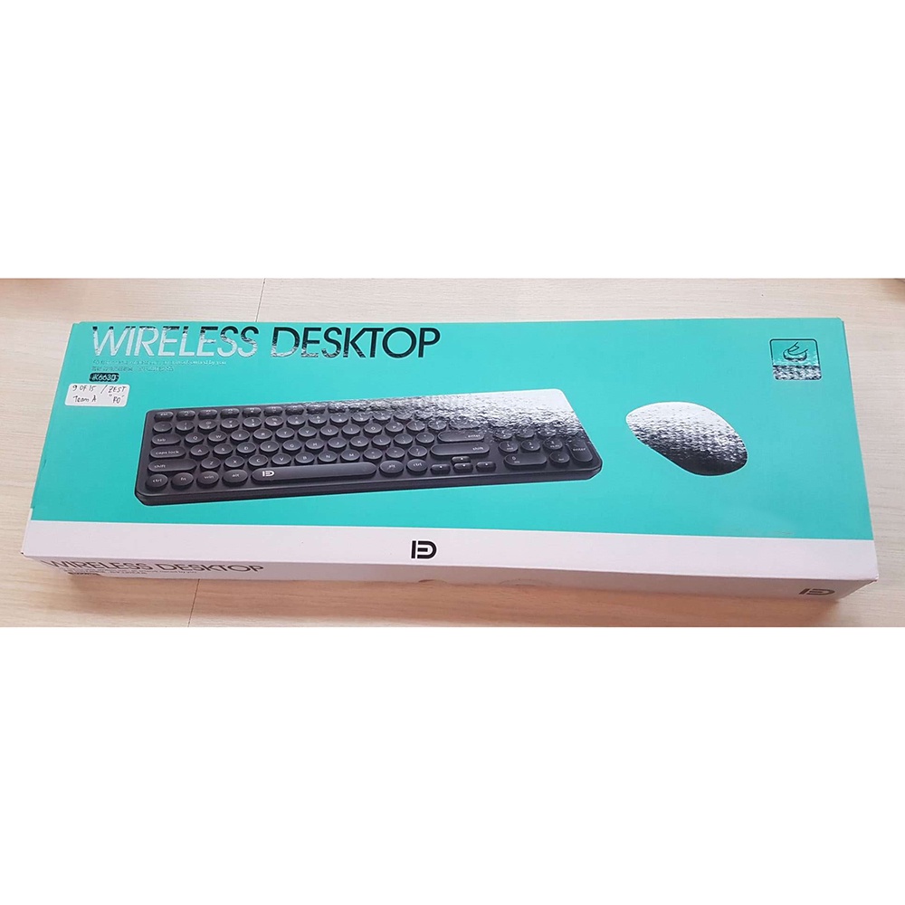 FD Wireless Keyboard Mouse Combo Ergonomis 2.4GHz - IK6630 - Black