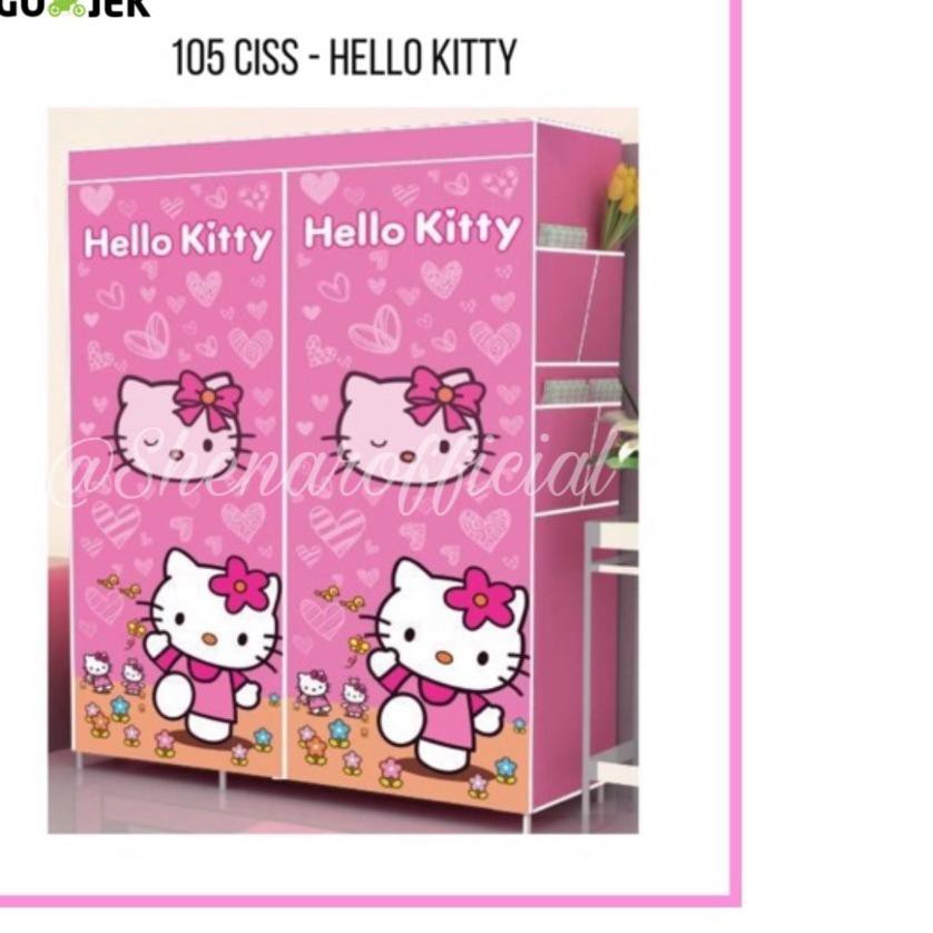☊ LEMARI PAKAIAN PLASTIK/BAJU/PAKAIAN ANAK/KARAKTER 3D/105 CISS-DORAEMON/HELLO KITTY/SPIDERMAN,SHENA