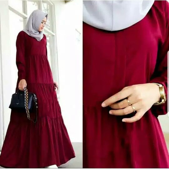 Alana Maxi Dress Gamis Busui Baju  Muslim  Remaja  