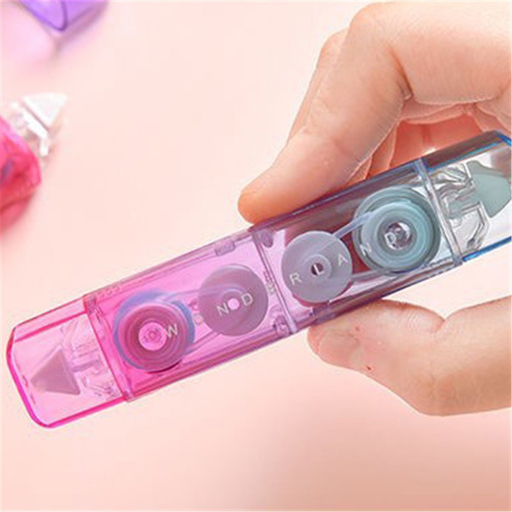1pc Correction Tape Dua Sisi Warna Gradasi Untuk Sekolah / Kantor
