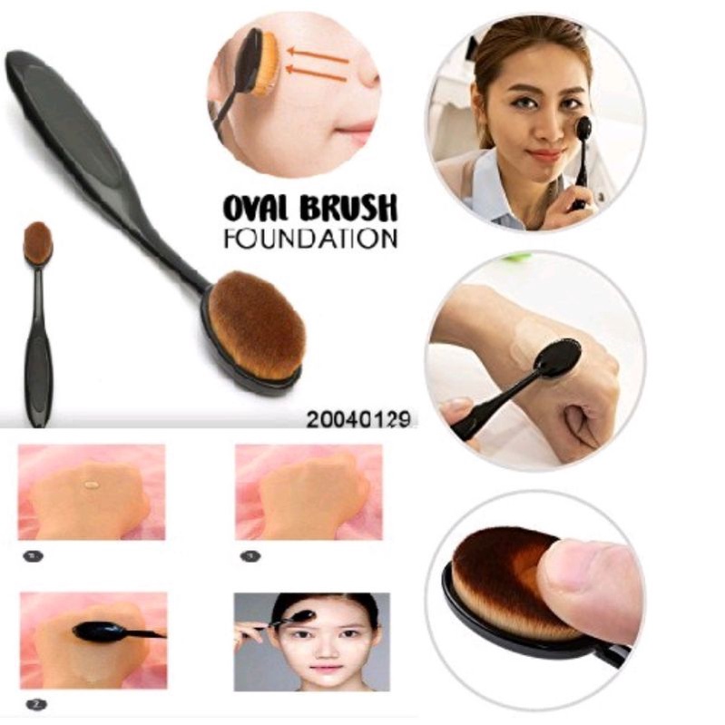 Kuas Oval Foundantion Single/Oval brush