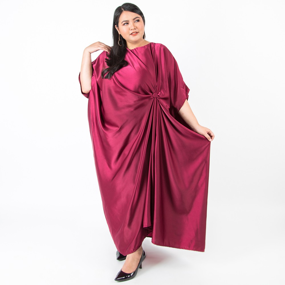 Chayra Kaftan Dress in Red - Bigsize