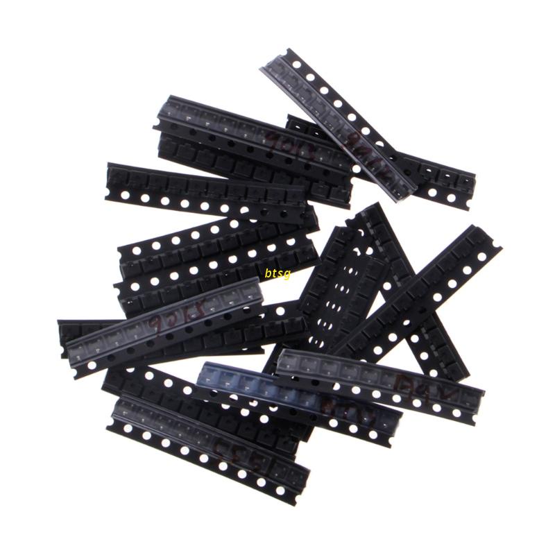 Btsg 180 Pcs Transistor SMD 18 Nilai SOT-23 2n22 S9013 S9014 S9015 S9018