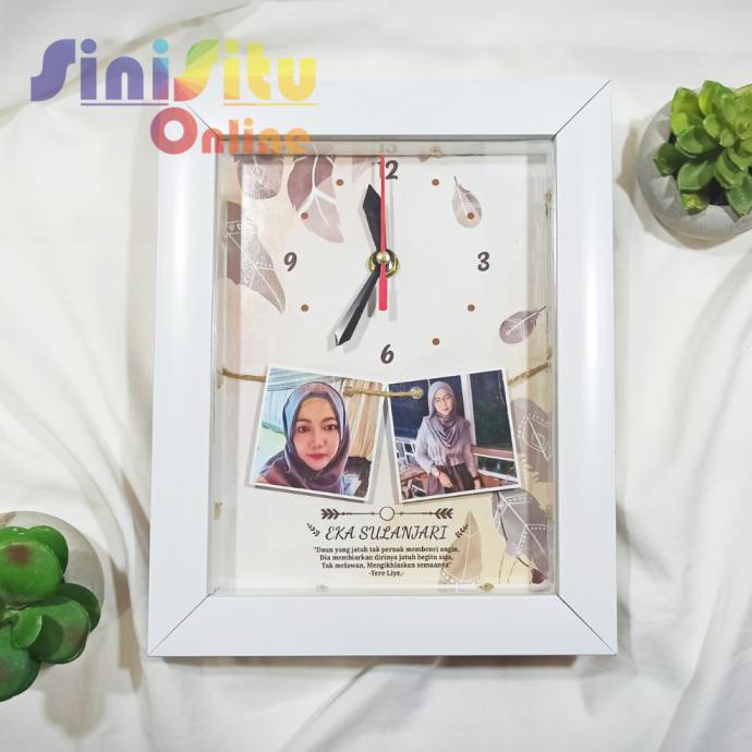 New Bingkai Foto Polaroid Kado Custom Murah Isi Jam - Tanpa Lampu