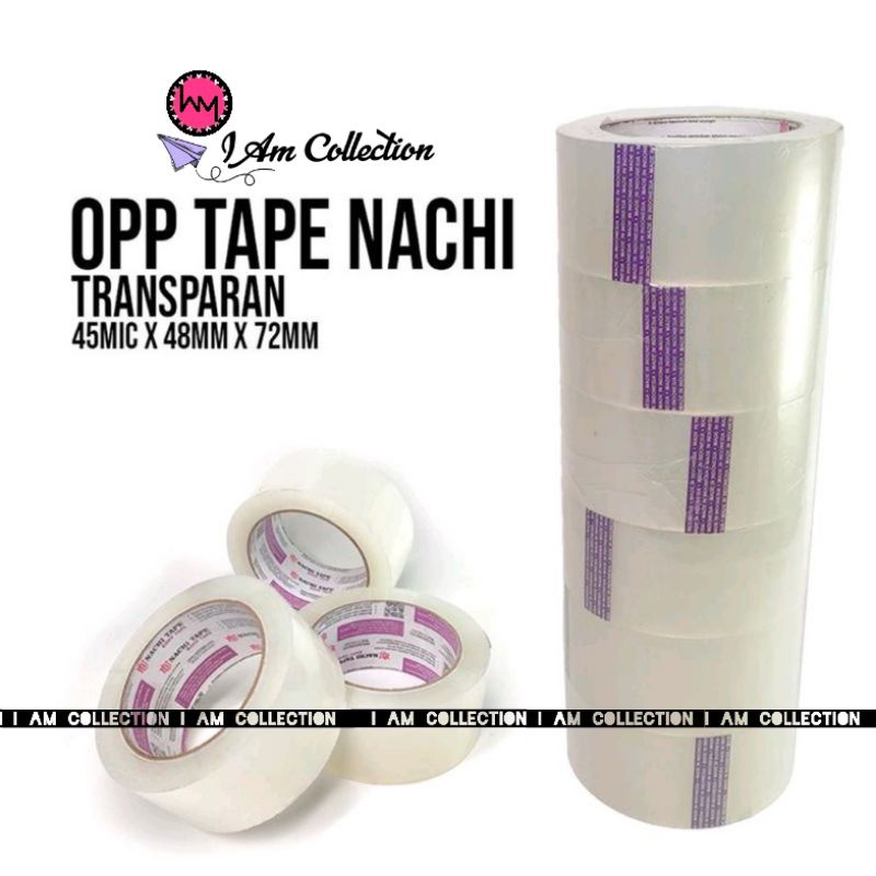 

AM | Lakban Nachi 2 inch 48mmx100yard | Lakban OPP Nachi Bening