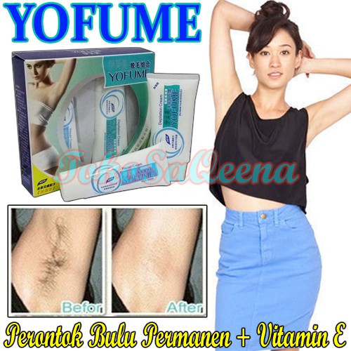 super perontok bulu cream penghilang rambut terpercaya Yofume cream yofume pembasmi rambut panjang