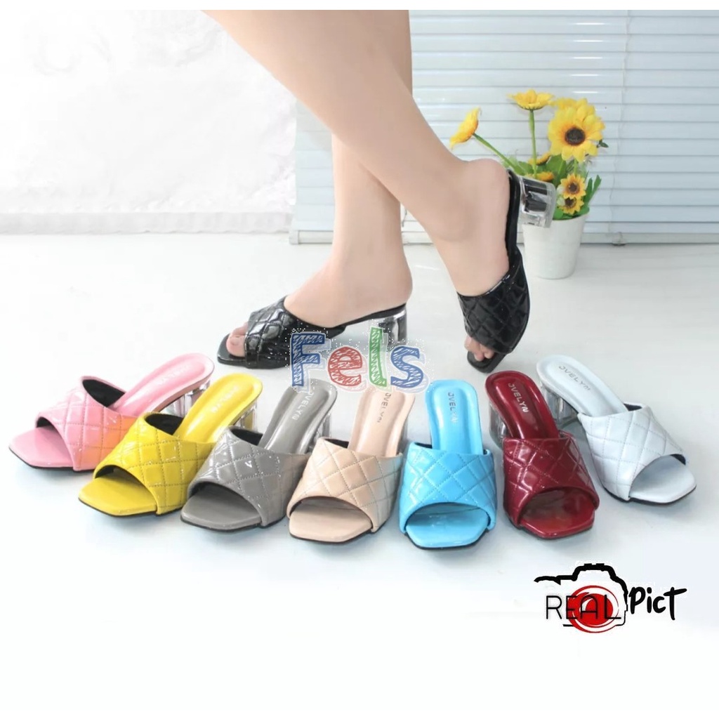 Sandal Hak kaca wanita Amira