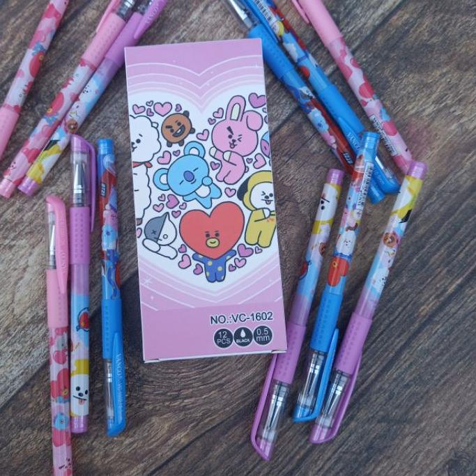 

⚡iap Kirim PULPEN GEL BTS/BT21 pen gel/pulpen fancy BT21/BOLPOINT/pena produck terlaris