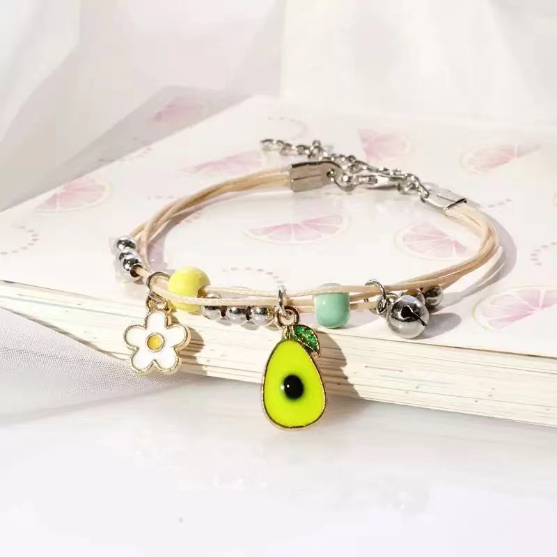 Gelang Couple Daisy Etnik Bead Tali persahabatan Braided Bracelet/Friendship Adjustable Daisy-#2