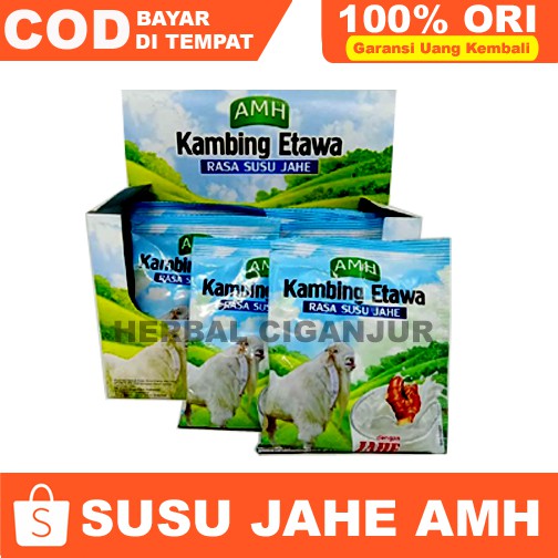 Susu Kambing AMH Plus Jahe Merah Isi 10 saset