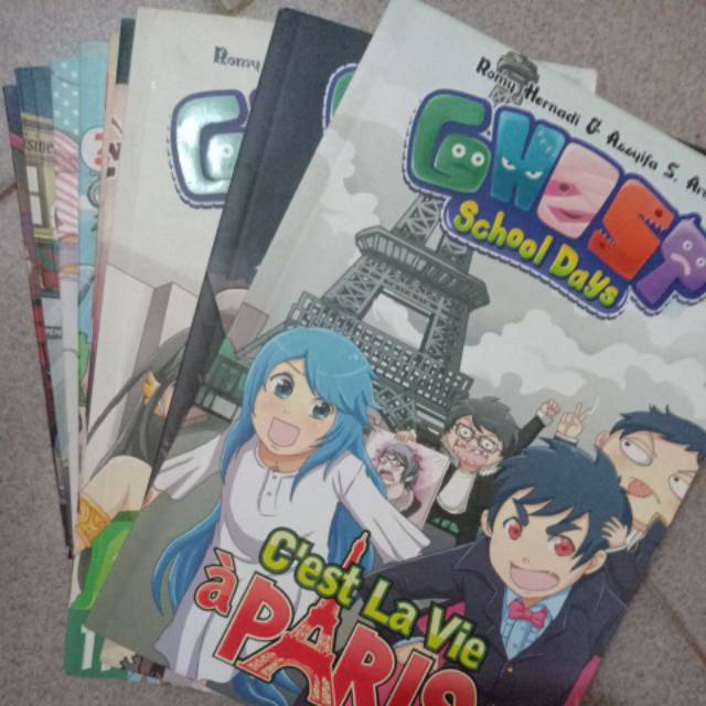 PRELOVED PAKET 9 BUKU KOMIK ANAK GHOST SCHOOL DAYS KKPK