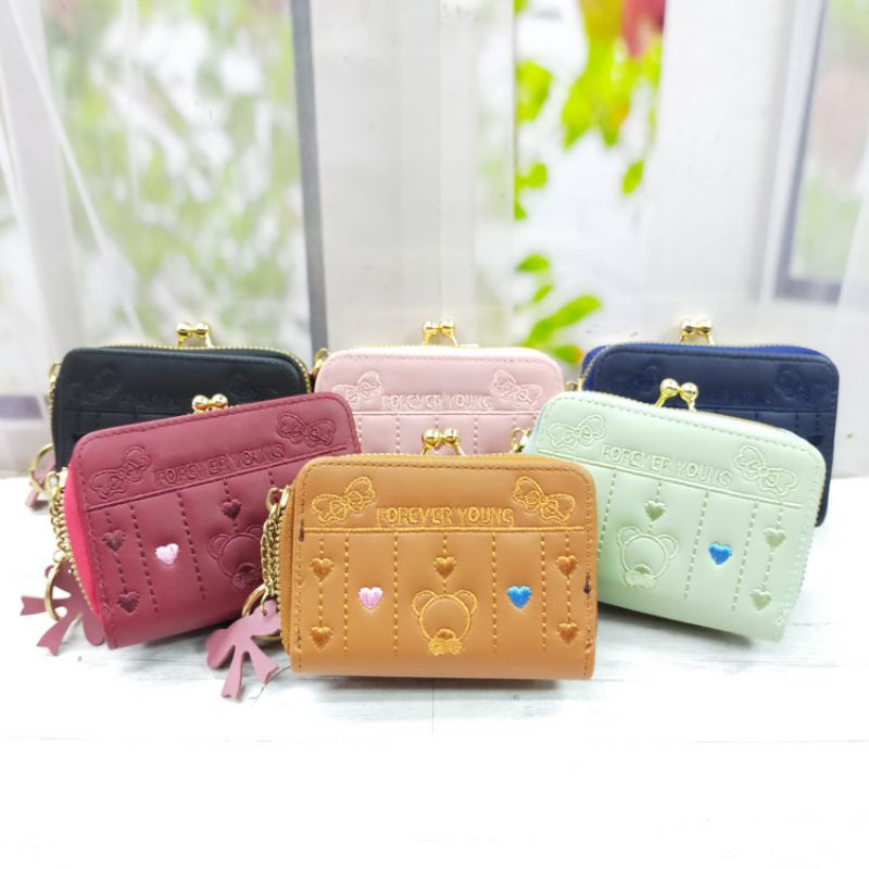 COD DOMPET WANITA KECIL KARTU BERSEKAT 2 IN 1