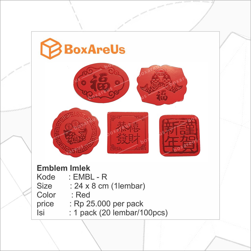 Emblem edisi Imlek, Hiasan, souvenir, tahun baru, gantungan, aksesoris - EMBL