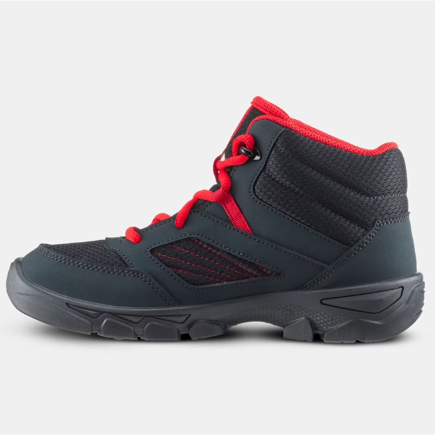 QUECHUA MH100 MID Sepatu Bertali Anak Olahraga Hiking Ringan