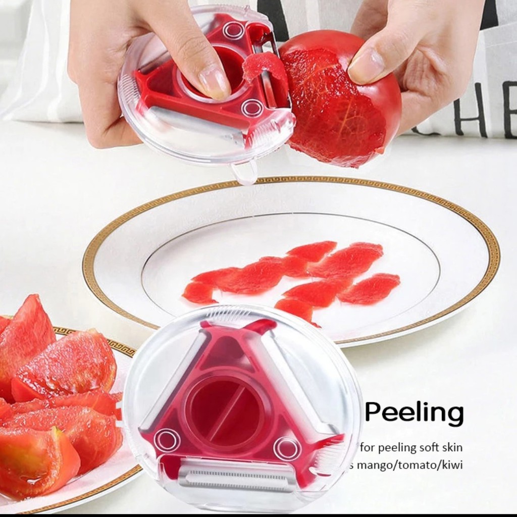 3 in 1 Peeler Vegetable Fruits / Alat Pengupas Kulit Buah Dan Sayur 3 Pisau / Pisau Pengupas Buah