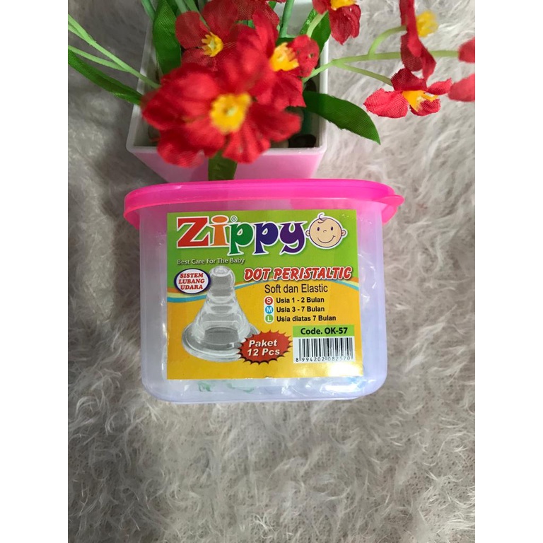 ZIPPY KARET DOT PERISRALTIC UKURAN S,M,L