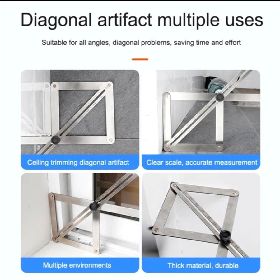 

Diagonal multi sudut mistar multi fungsi