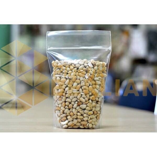 [5 Pcs] Plastik Standing Pouch Uk 10x9 12x10 15x11 17x12 Cm Bening Transparan Plastik Pudot Snack