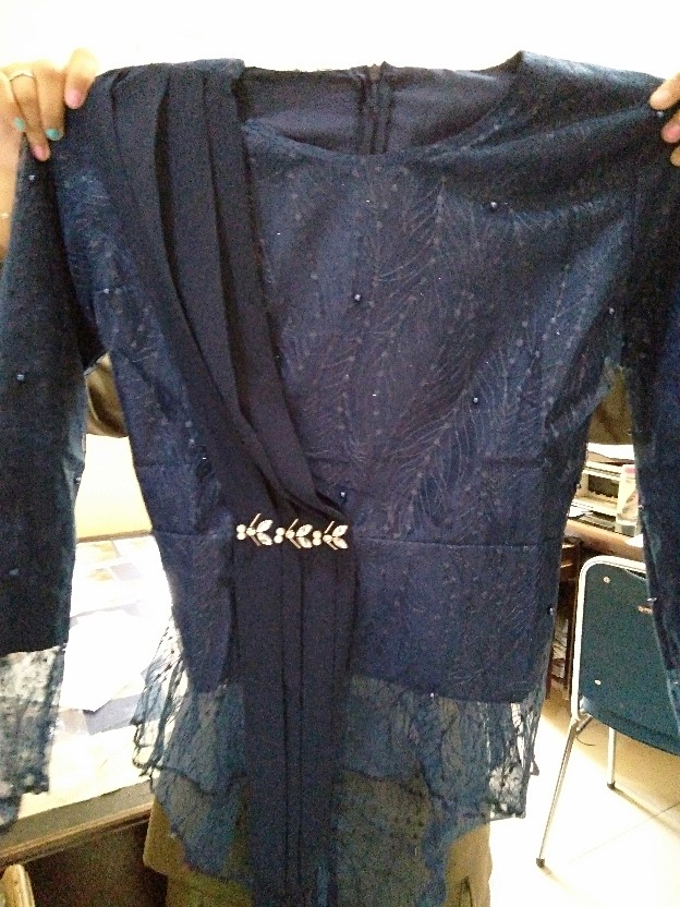 Ada Anak - 5 Warna - Batik Kebaya Couple Gheya Brukat Tulle Mix Ceruti