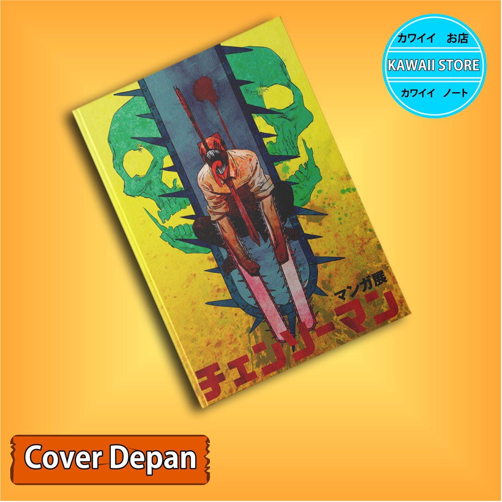 

Notebook / Pocket book Hard Cover Anime CHAINSAW MAN DENJI 3 uk A5 & A6 / Notes Book