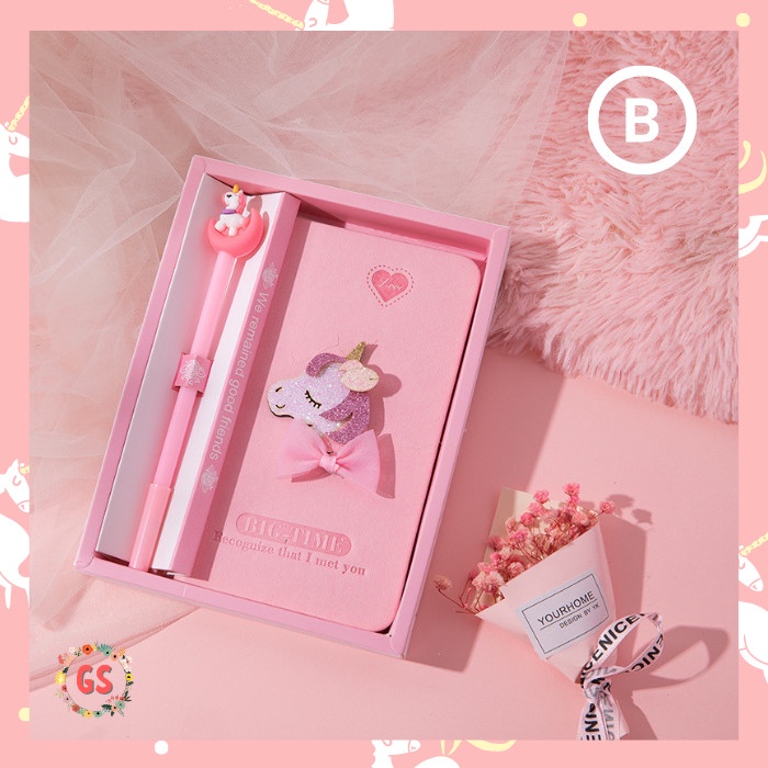 

Hadir Notebook Set Diary Unicorn 3D / Agenda Jurnal Planner Buku Tulis Kado Hot Sale