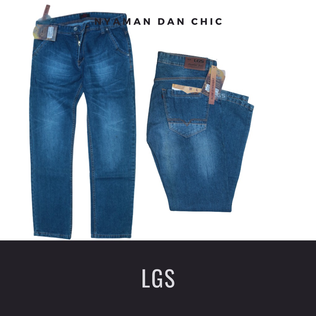 LGS | celana jeans pria | celana jeans cowok | straight jeans | jeans standar | jeans Murah | jens |
