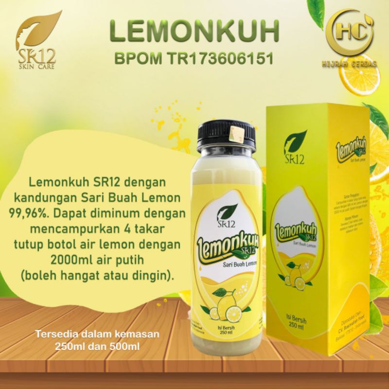 

SR12 LEMONKUH SARI LEMON ASLI Netto 250ml & 500ml